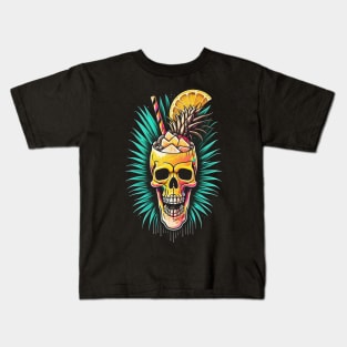 Pineapple Skull Juice Kids T-Shirt